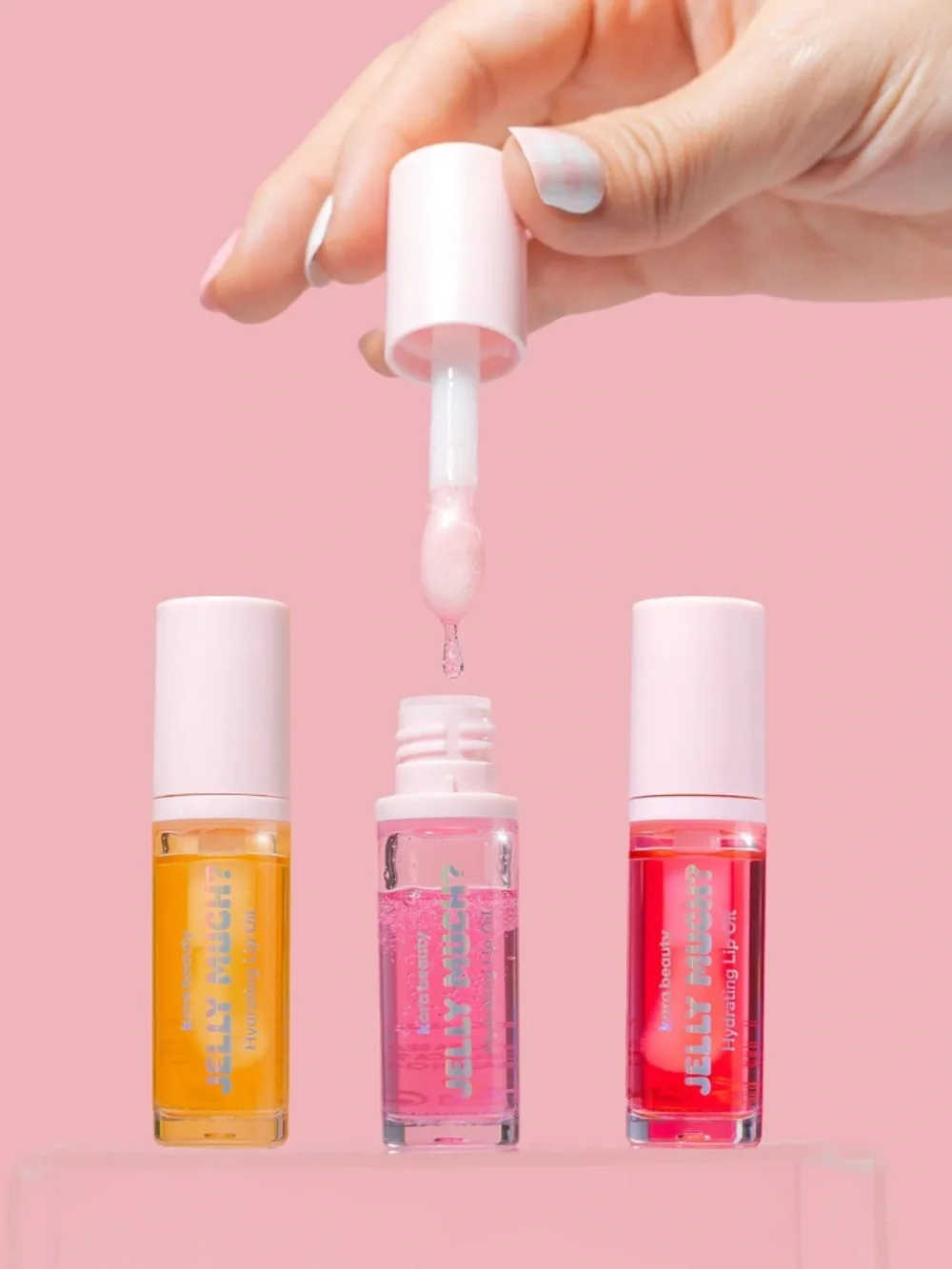 💎 Kara Beauty Jelly Much? Hydrating Lip Oil in Honey Glow New In Box